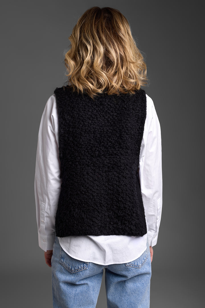 Looped Knit Sweater Vest