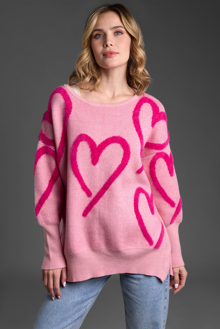 Whimsical Heart Pullover