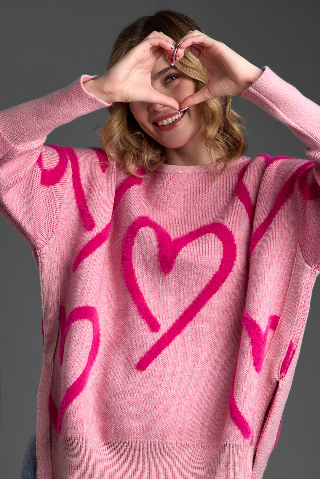 Whimsical Heart Pullover