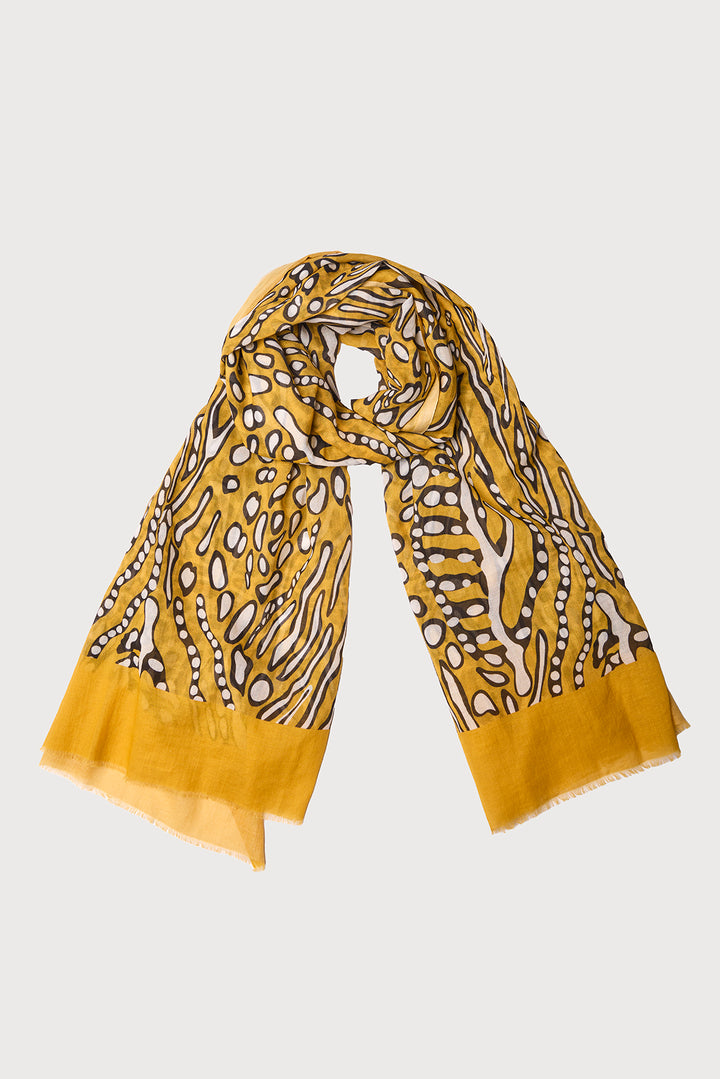 Abstract Animal Print Scarf