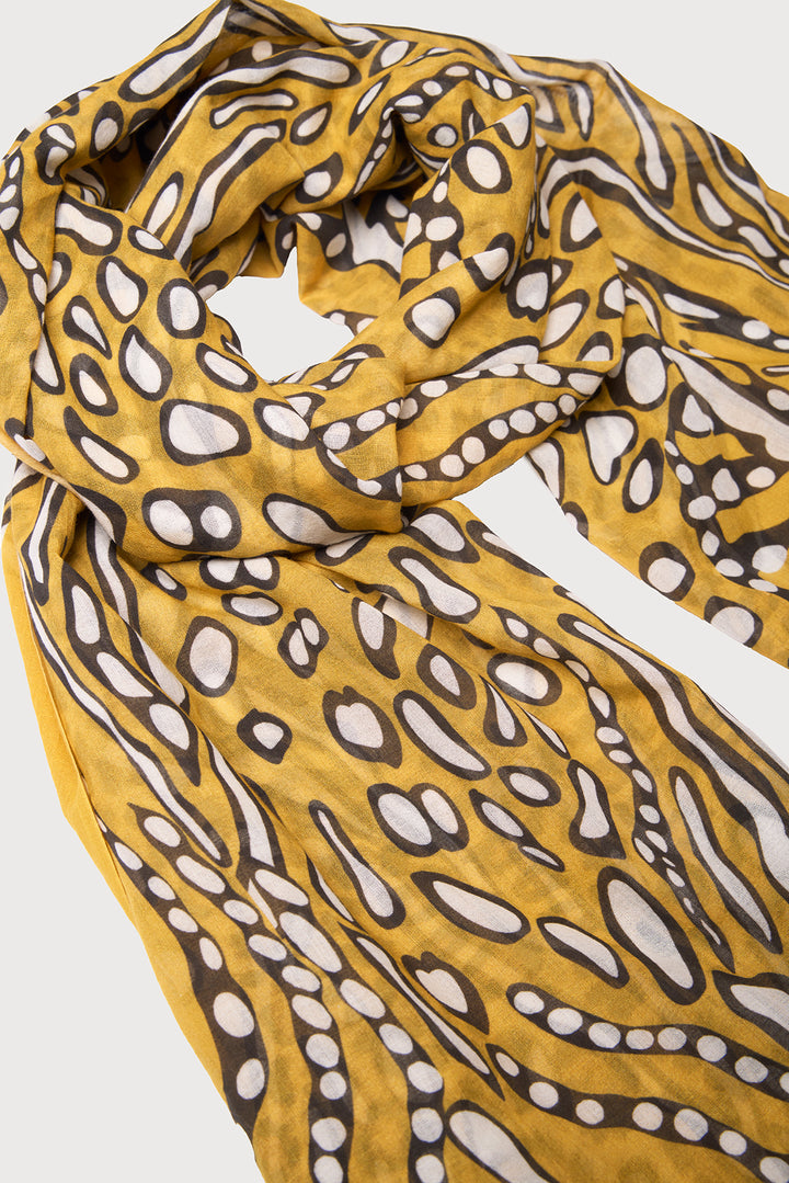 Abstract Animal Print Scarf