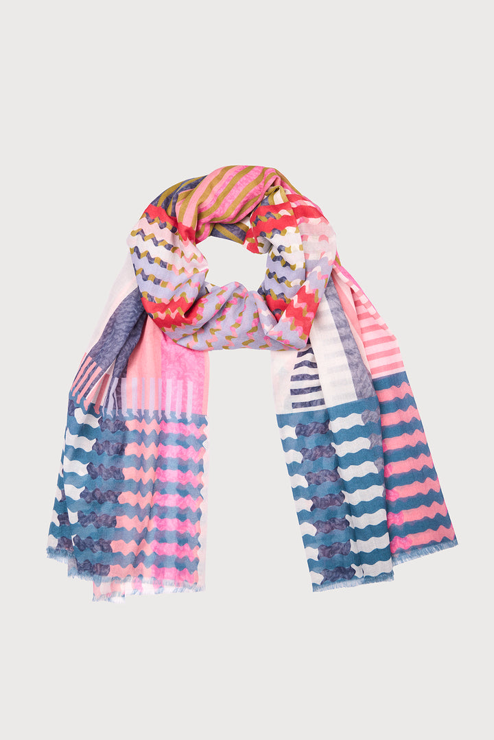 Zig Zag Multi Print Scarf