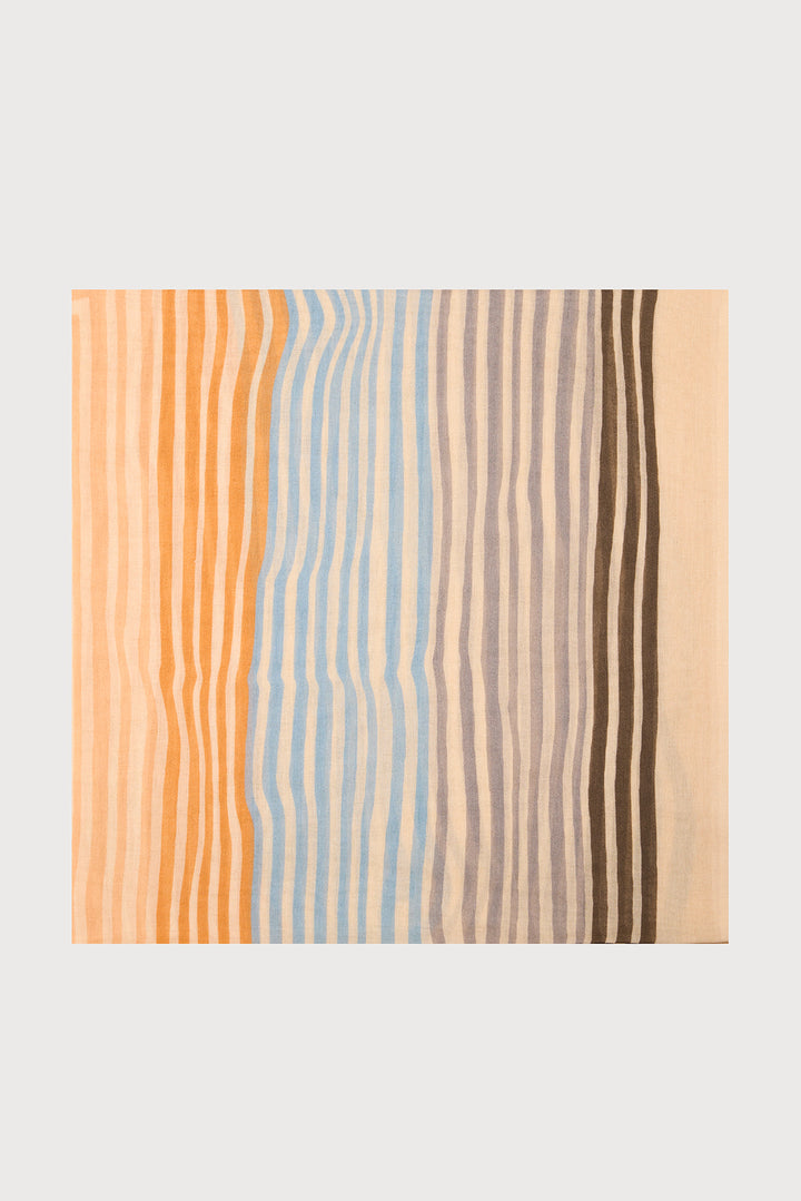 Striped Beach Printed Scarf