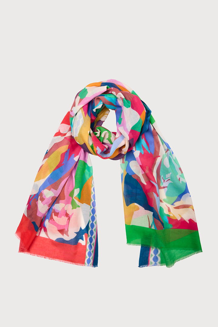 Spring Abstract Printed Scarf