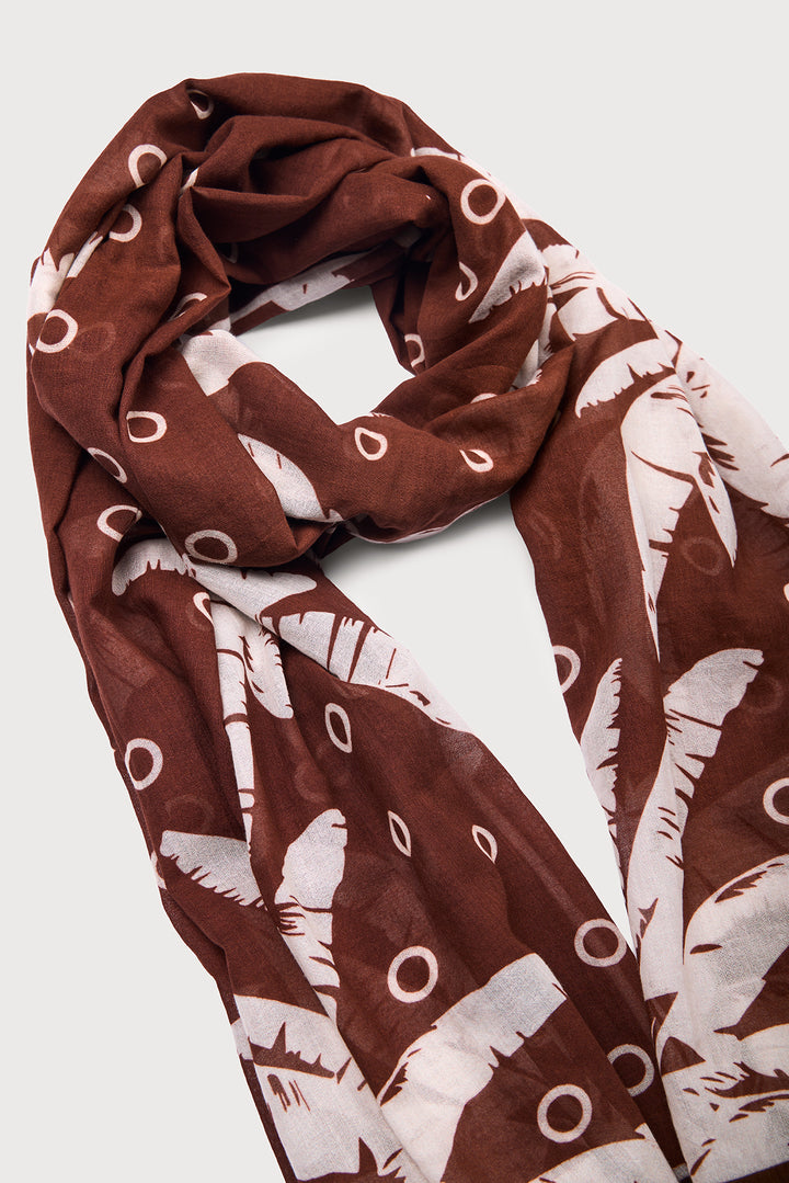 Coconut Palm Print Scarf