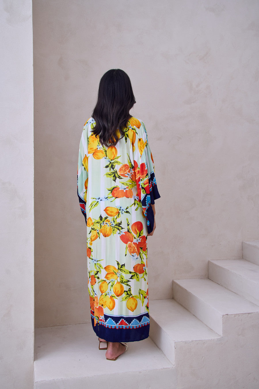 Citrus Motif Kimono