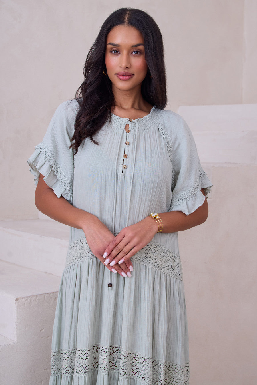 Cotton Long Cover Up Dress