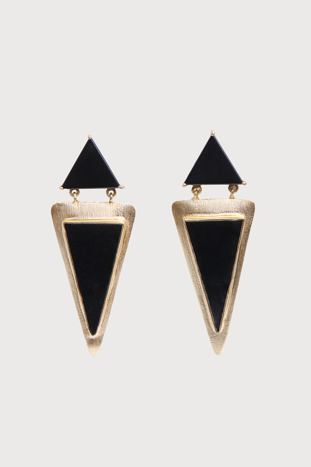 Geometric Double Triangle Earrings