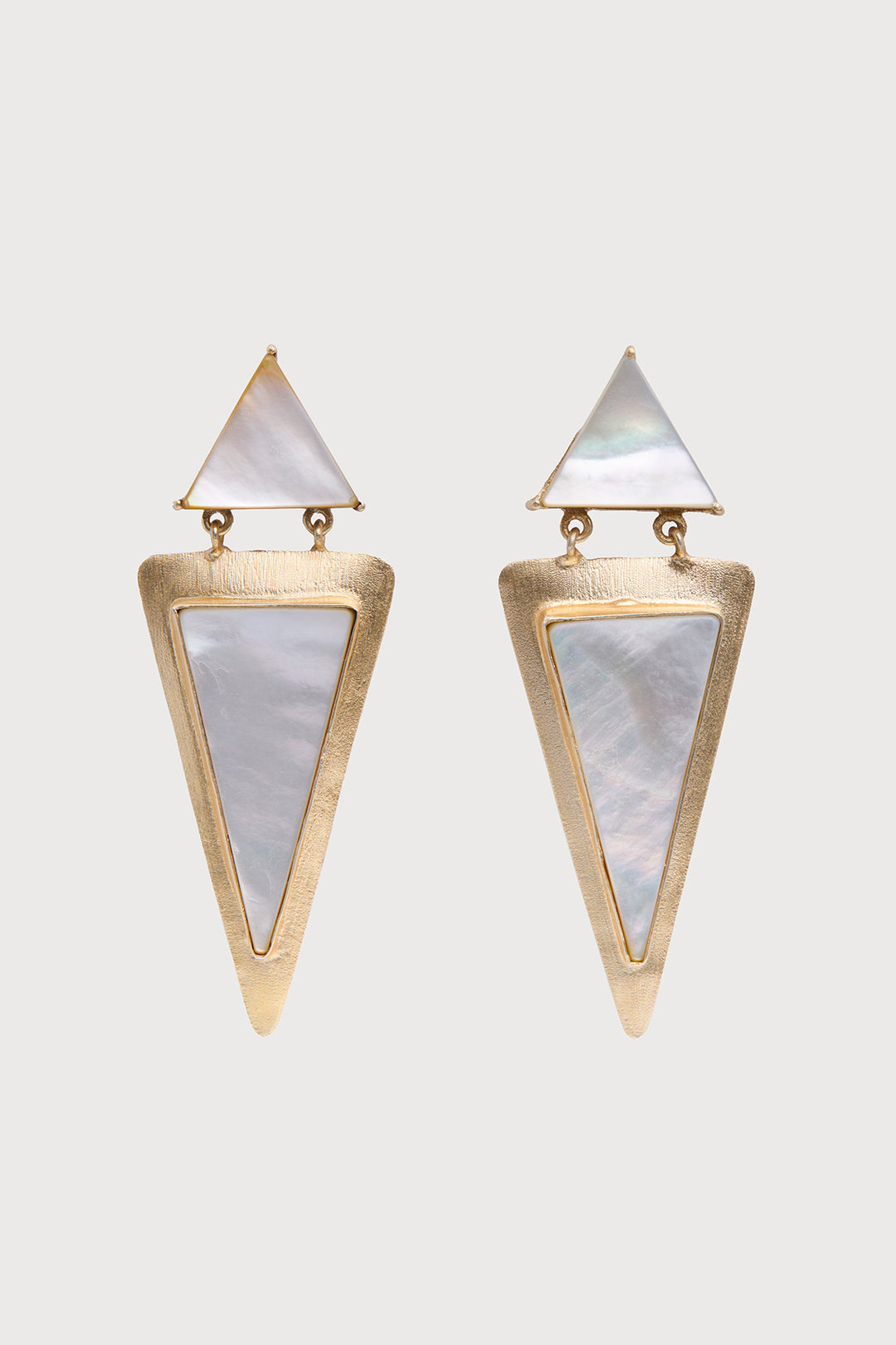 Geometric Double Triangle Earrings