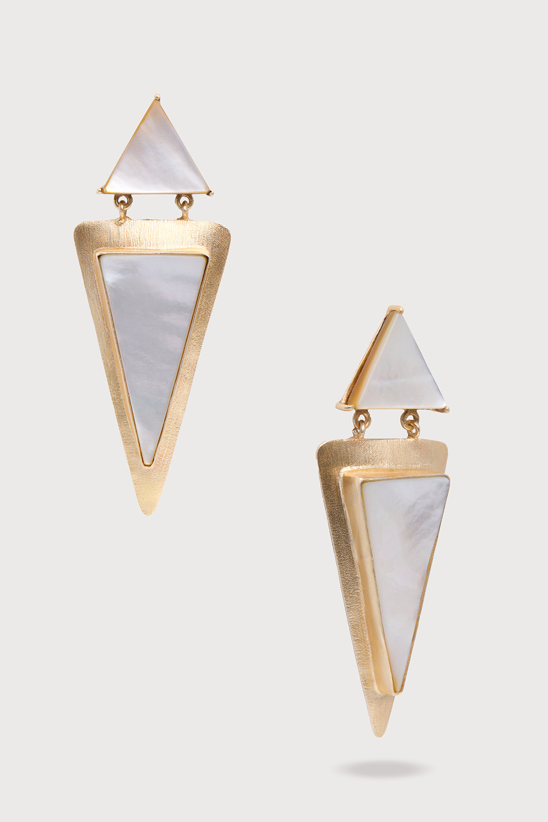 Geometric Double Triangle Earrings