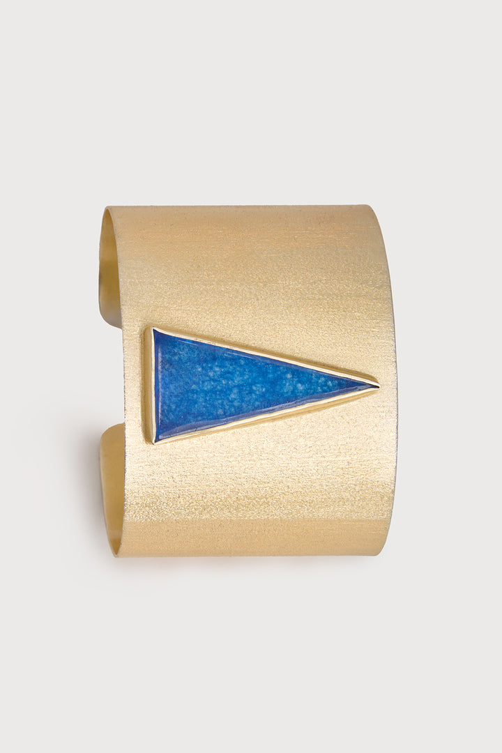 Triangle Inlay Cuff Bracelet