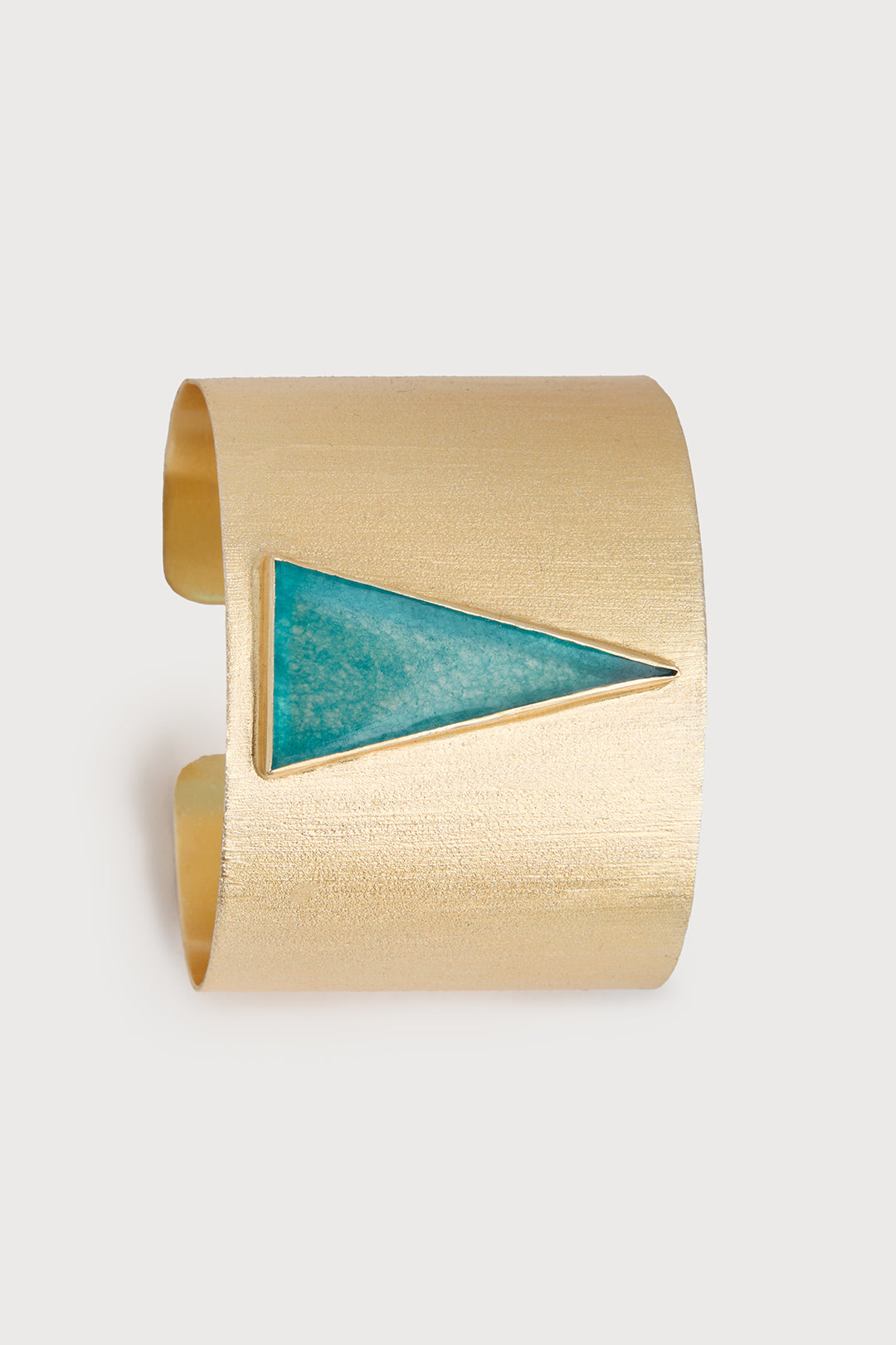 Triangle Inlay Cuff Bracelet