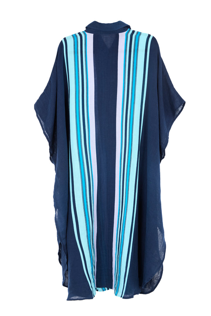 Striped Collared Kaftan