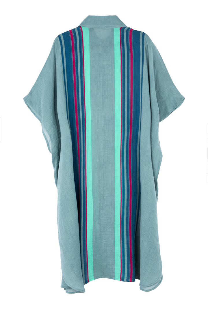 Striped Collared Kaftan