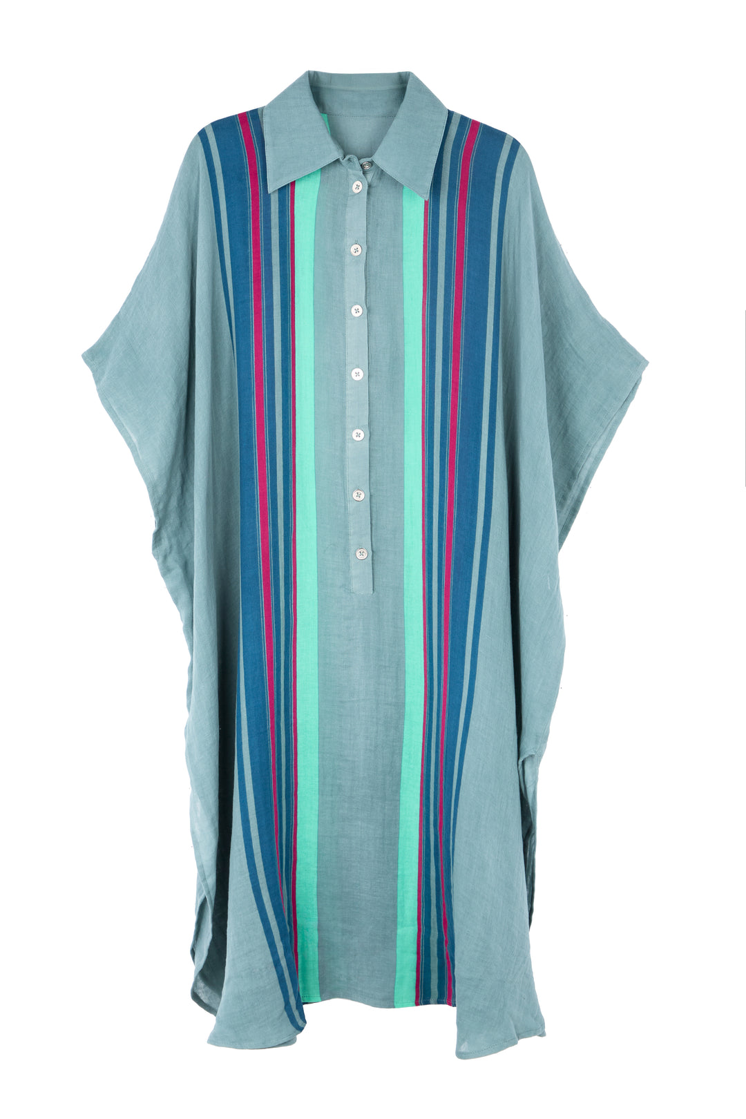 Striped Collared Kaftan