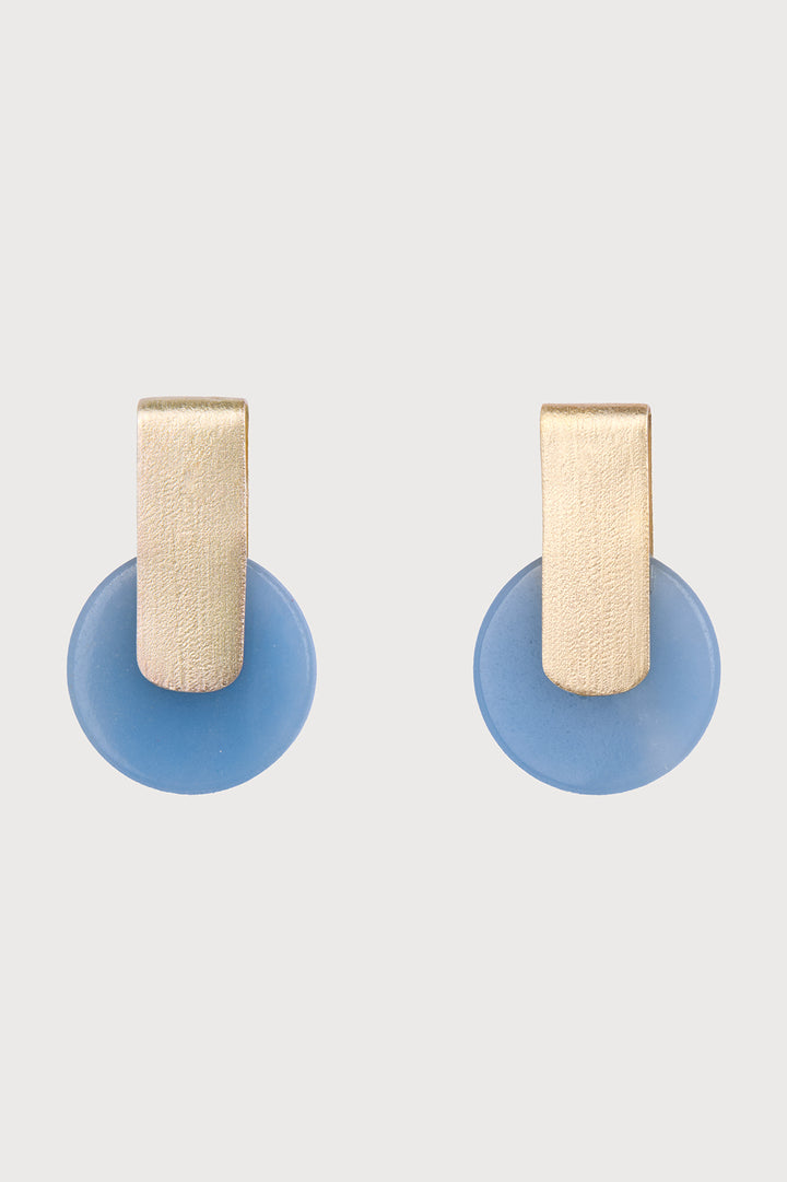 Modernist Disc Drop Earrings