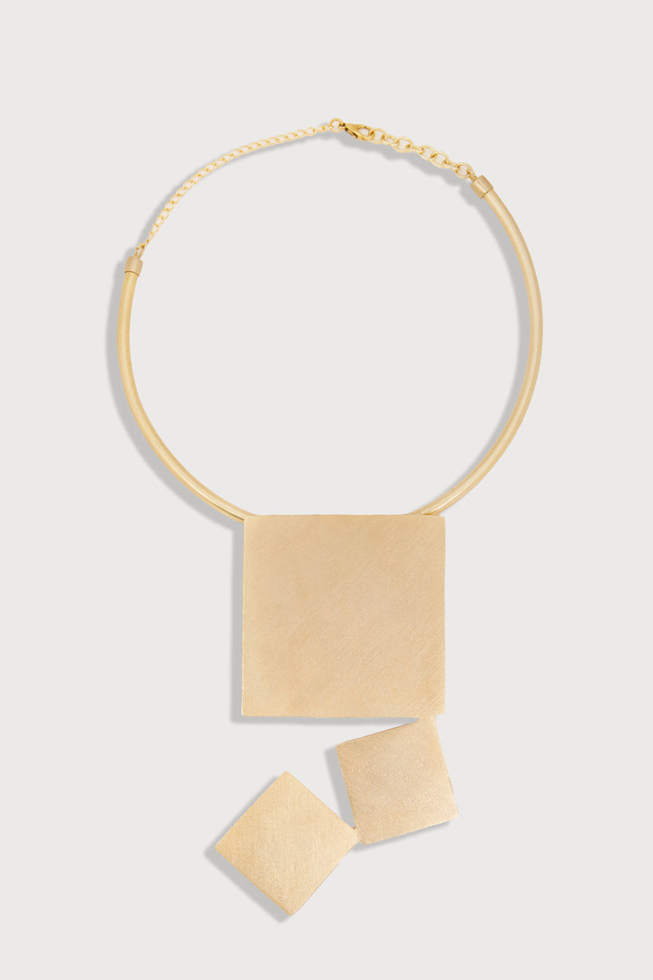 Square Drop Collar Necklace