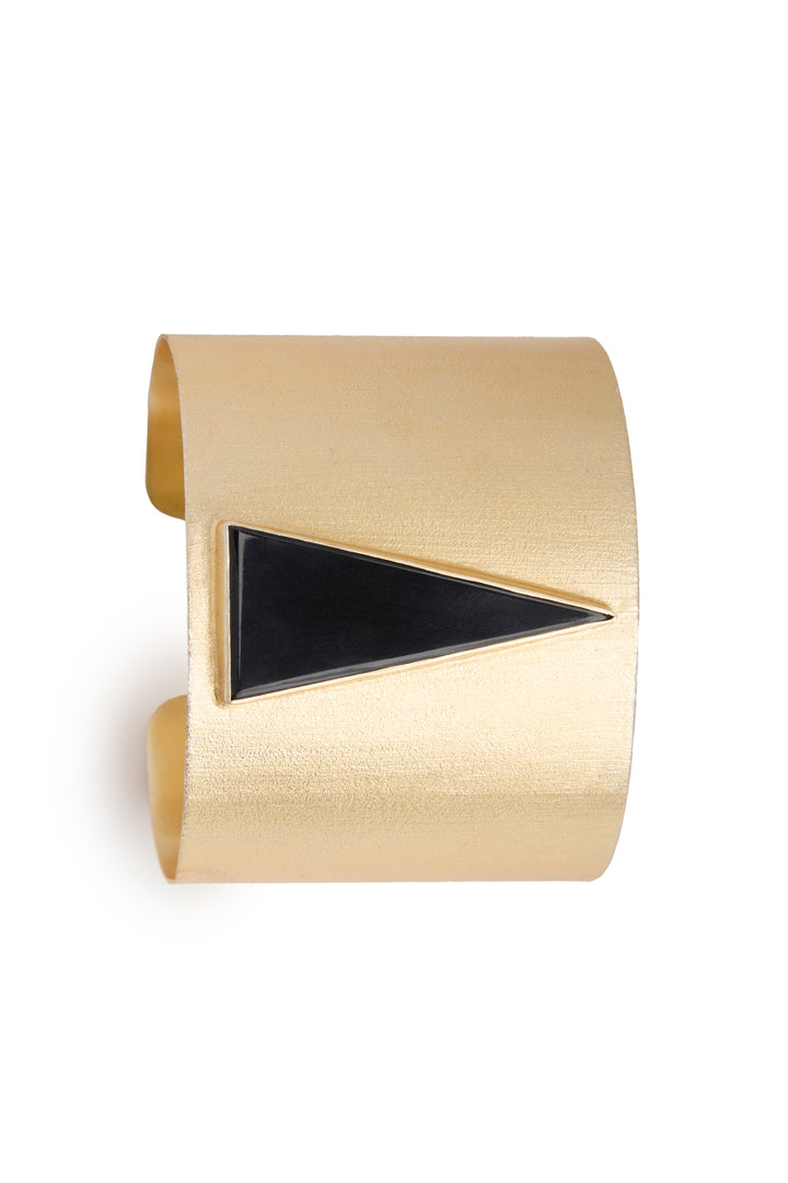 Triangle Inlay Cuff Bracelet