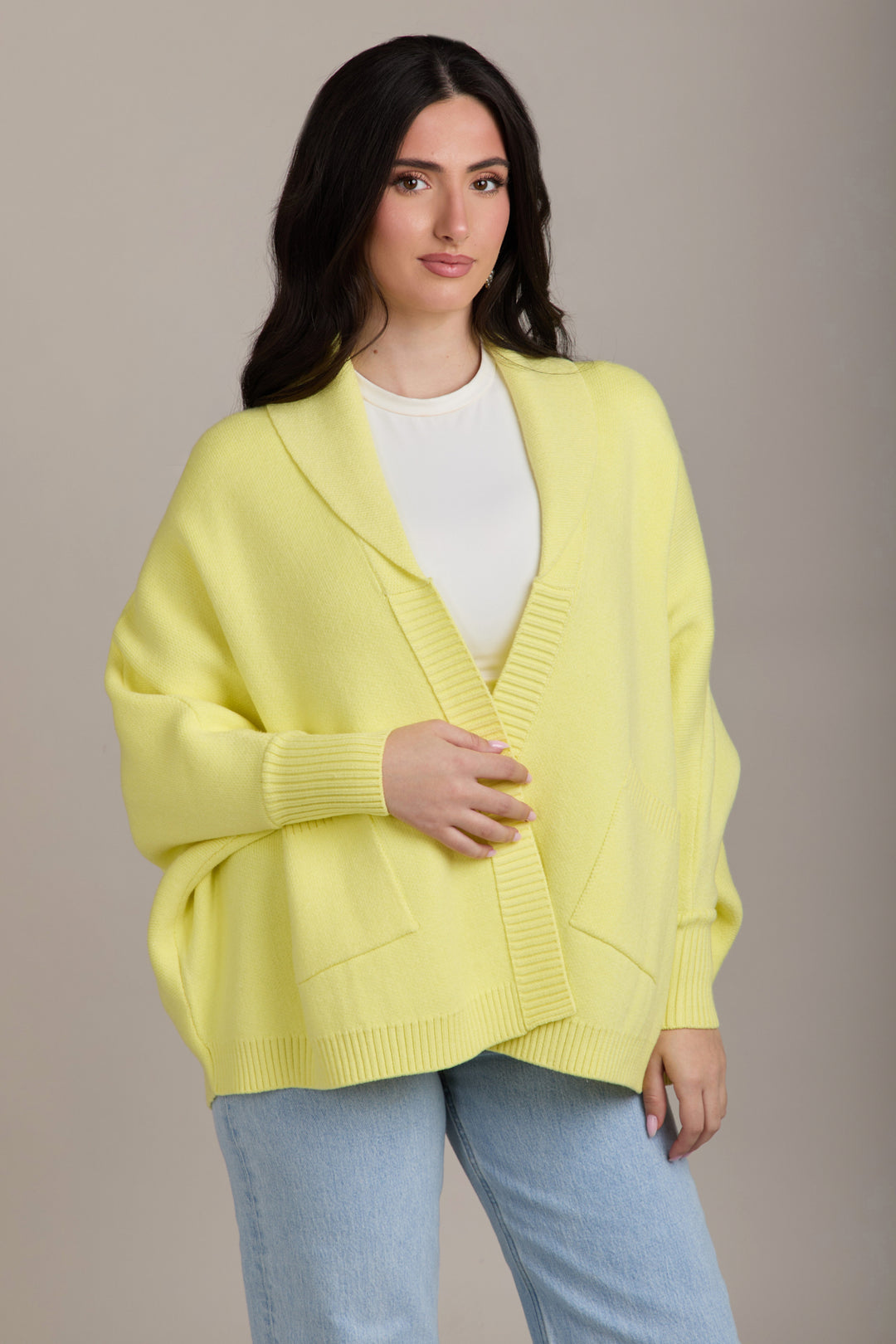 Open Front Oversize Cardigan