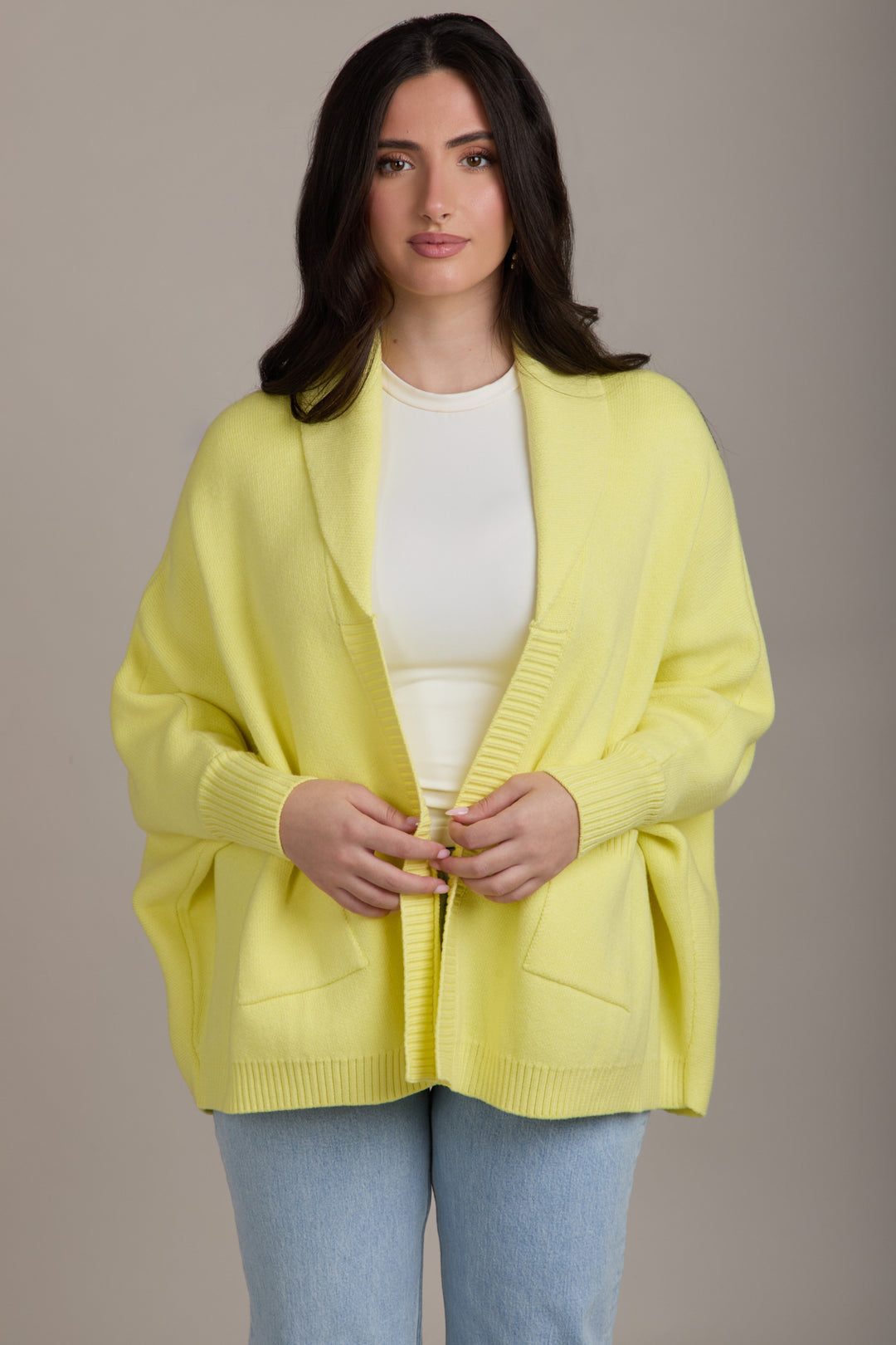 Open Front Oversize Cardigan