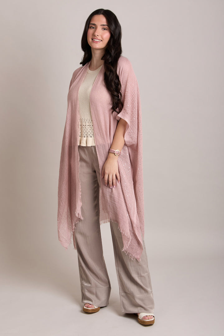 Shimmering Sequined Ruana
