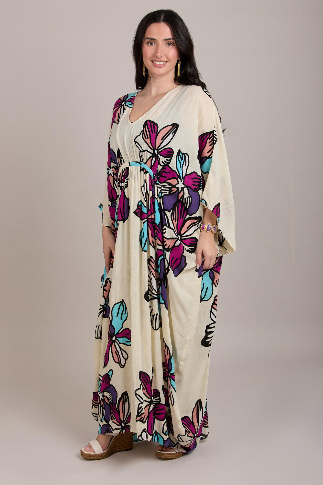 Tropical Floral Kaftan