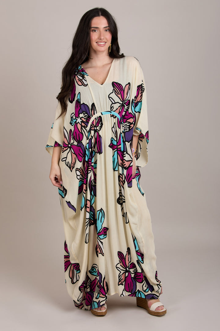 Tropical Floral Kaftan