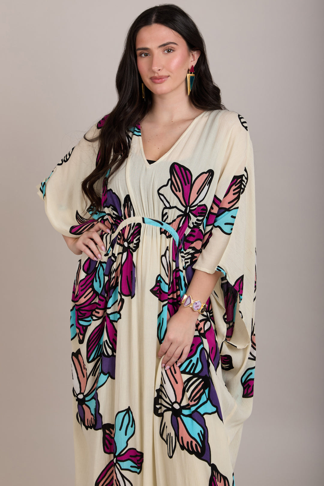 Tropical Floral Kaftan