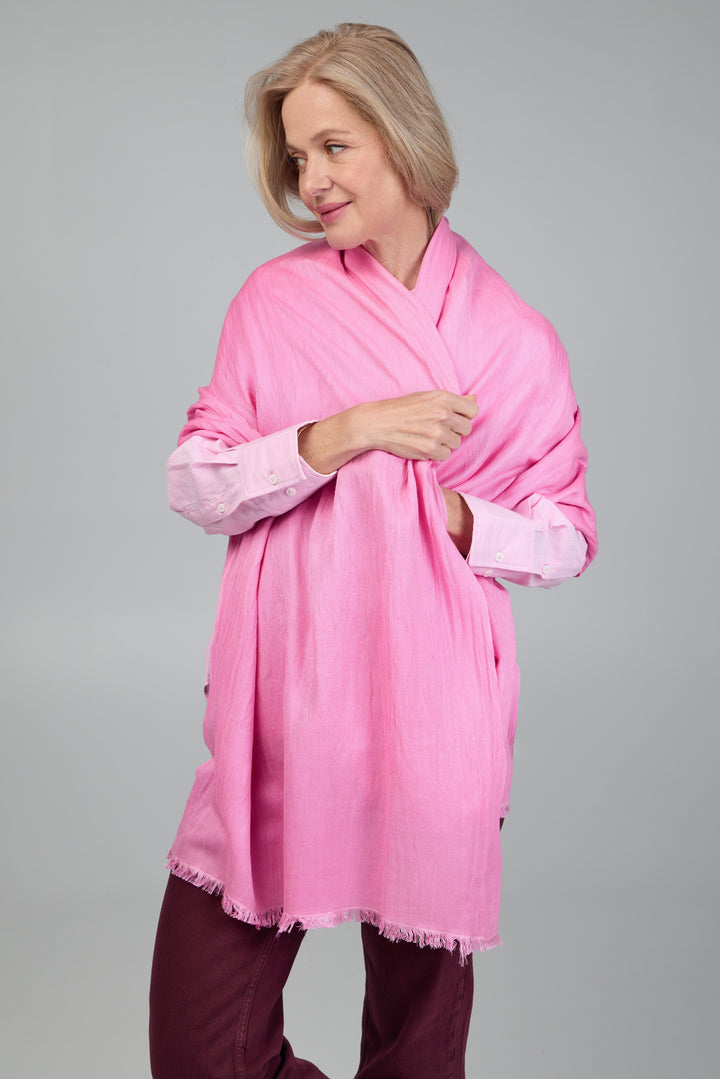 Eyelash Fringed Cashmere Scarf