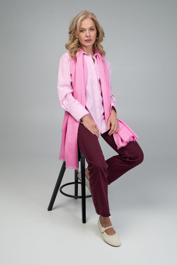 Eyelash Fringed Cashmere Scarf