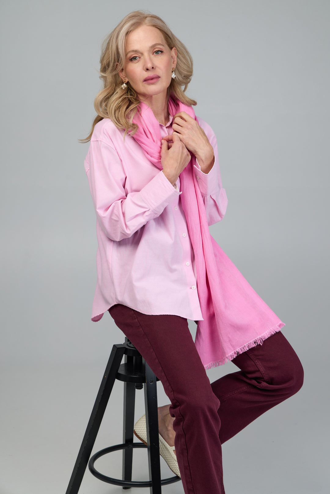Eyelash Fringed Cashmere Scarf