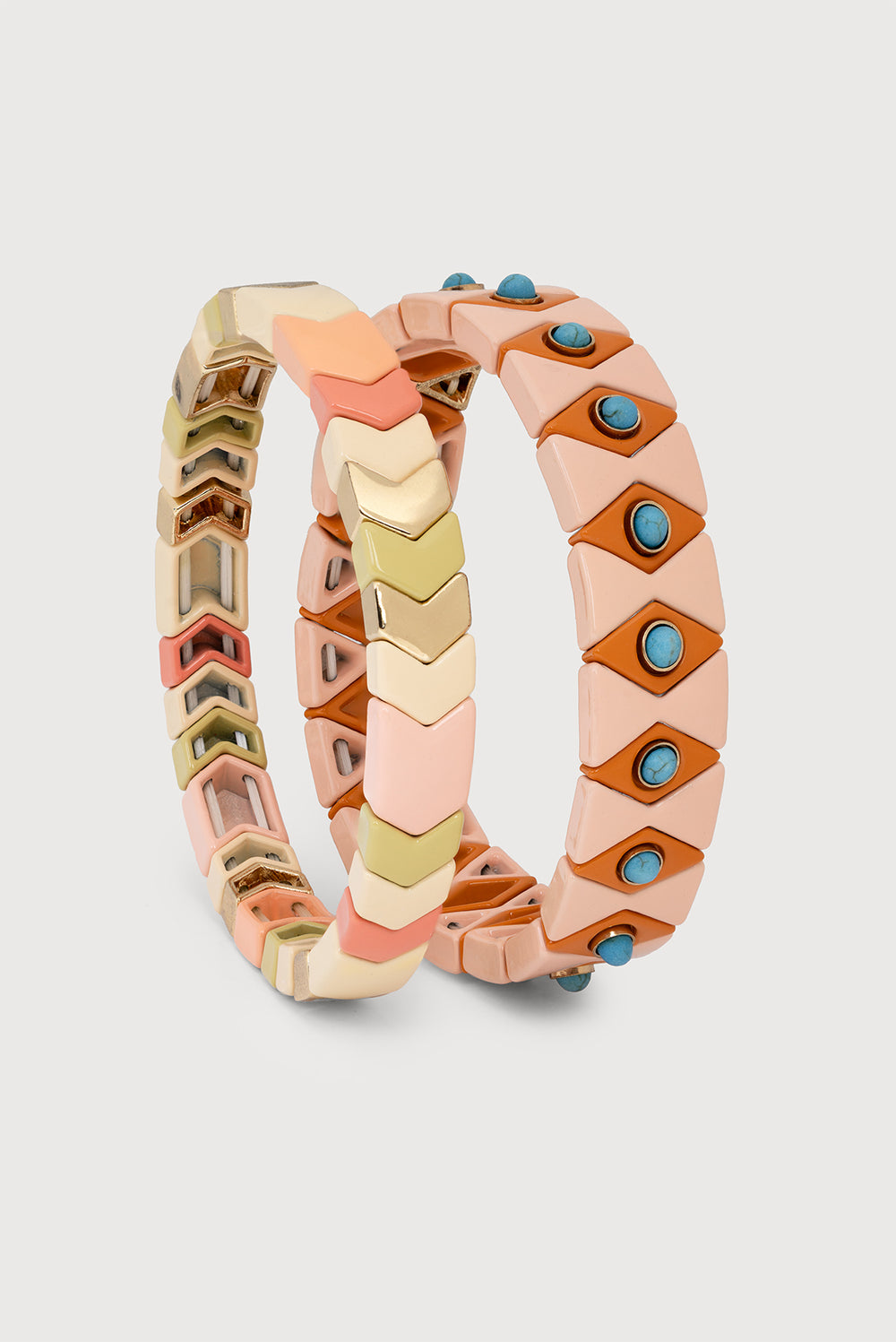 Evil Eye Stretch Bracelet Set - Neutral