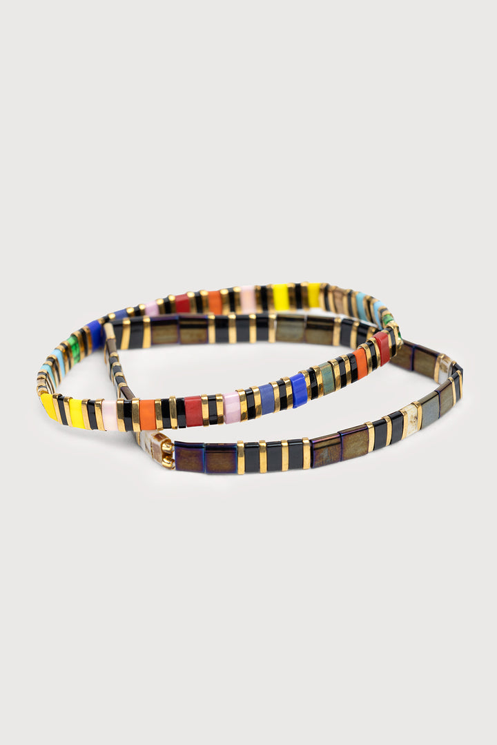 Rainbow Stretch Bracelet Set