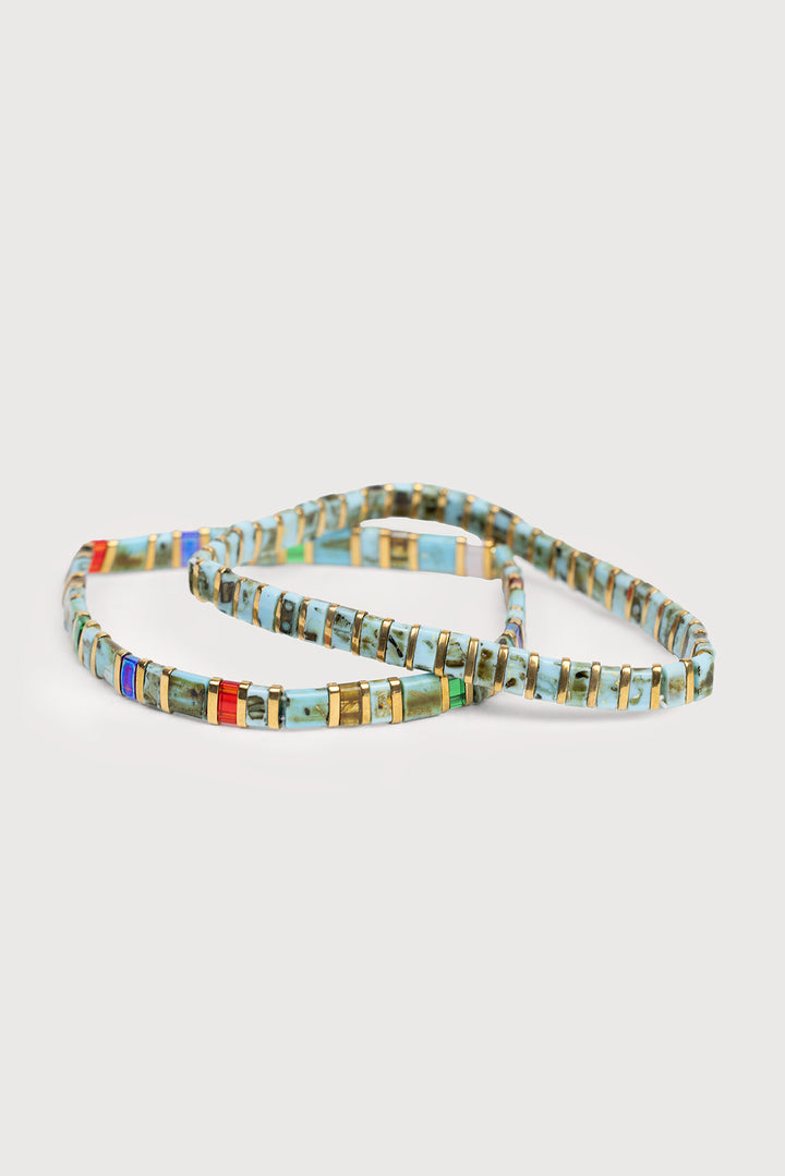 Rainbow Stretch Bracelet Set