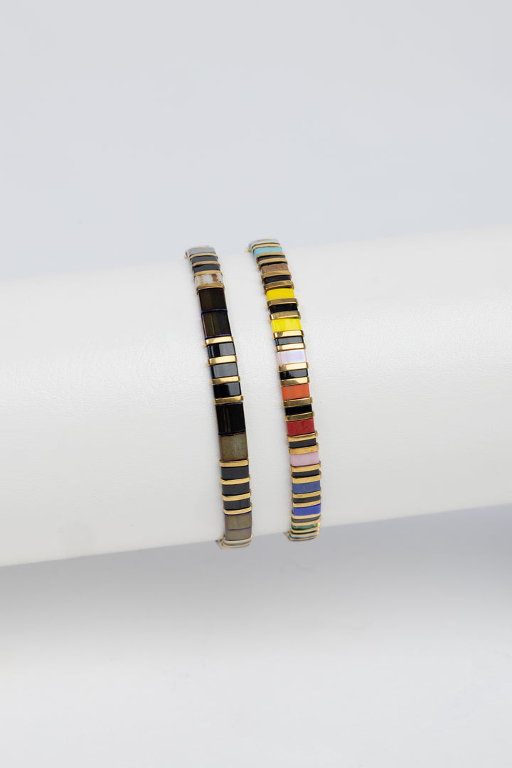 Rainbow Stretch Bracelet Set