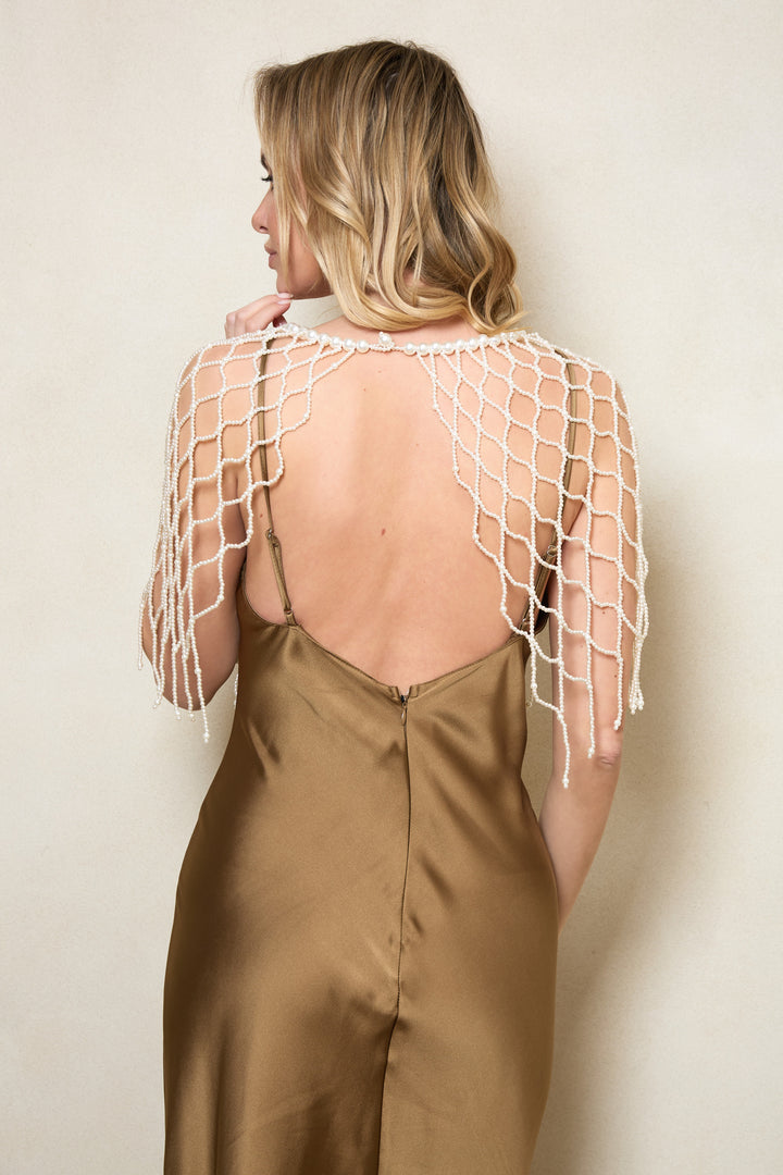 Pearl Beaded Capelet