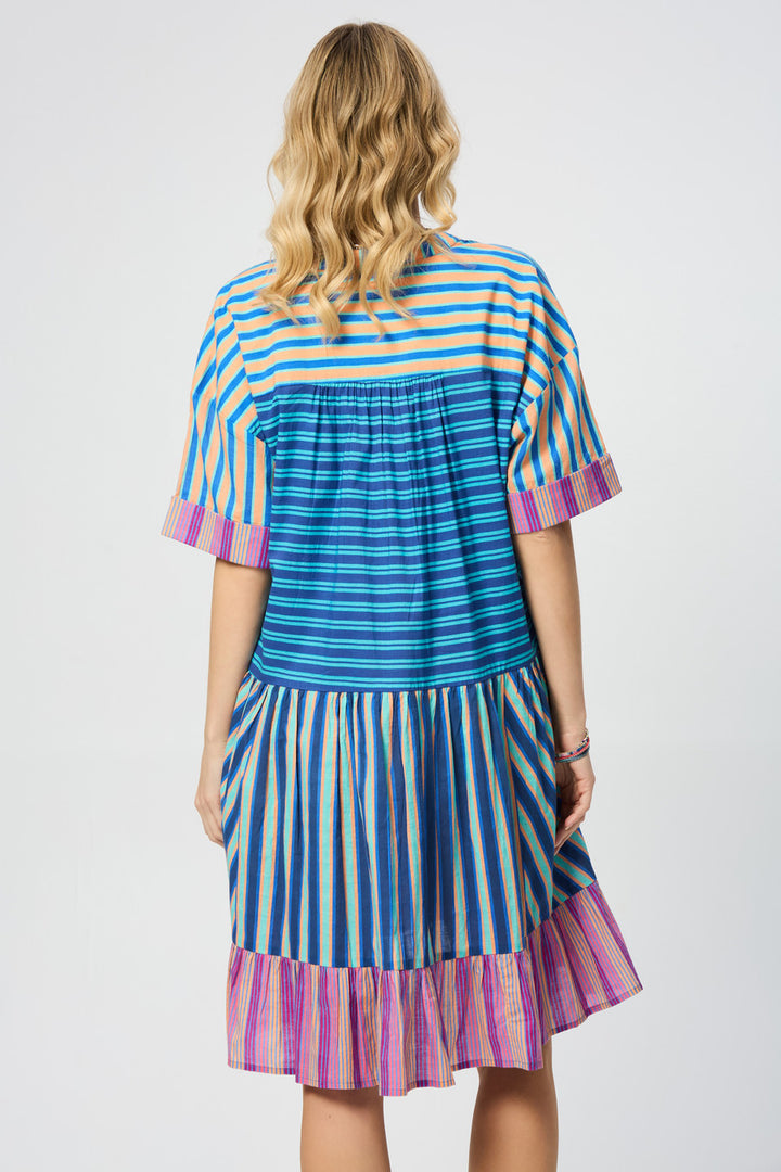 Bold Striped Cover Up Dress