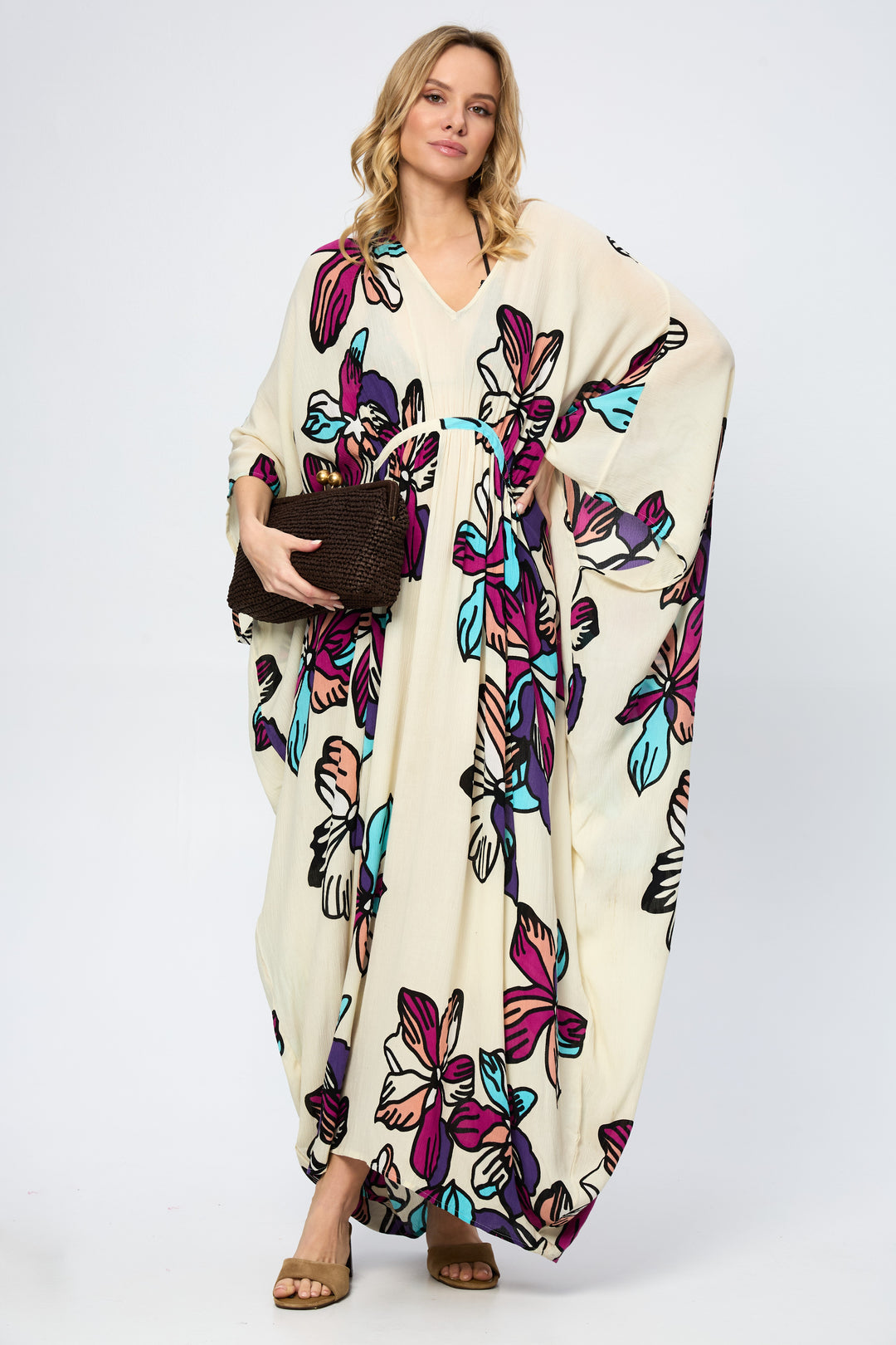 Tropical Floral Kaftan