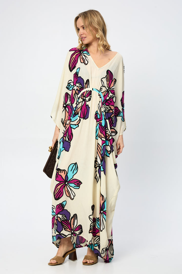 Tropical Floral Kaftan