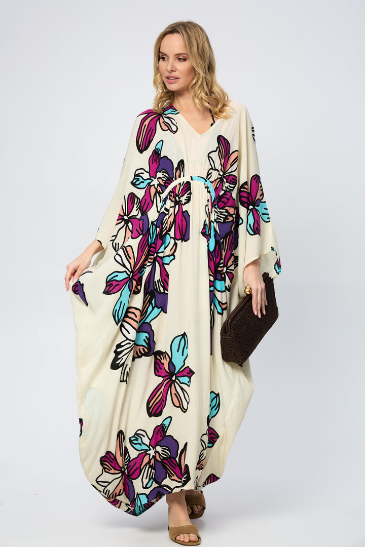 Tropical Floral Kaftan