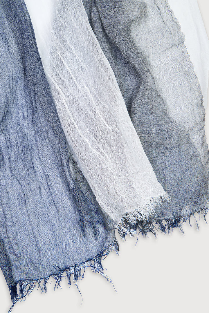Striped Fringed Beach Scarf