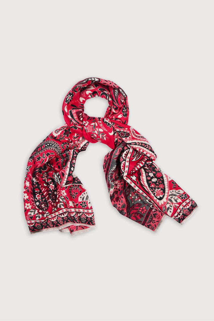 Paisley Motif Reversible Scarf