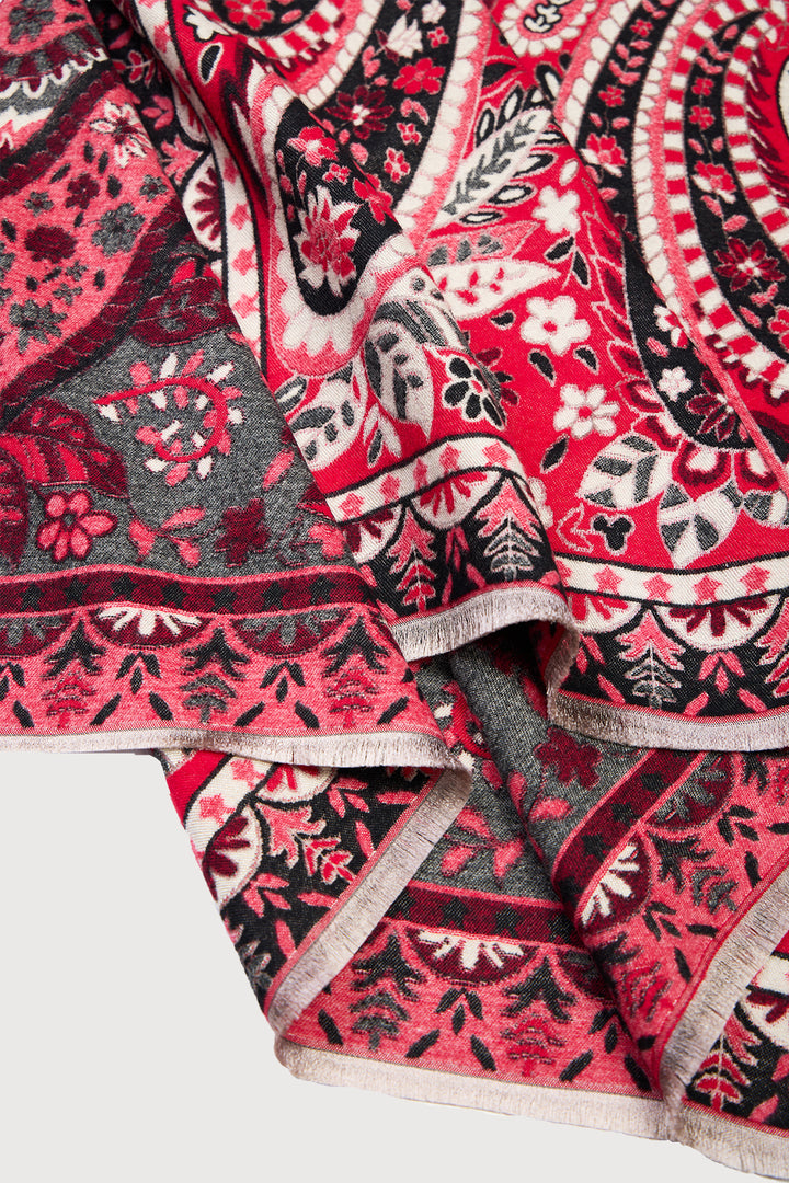 Paisley Motif Reversible Scarf