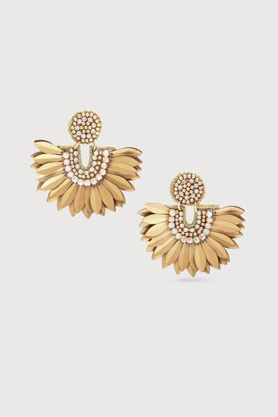 Beaded Wing Earrings