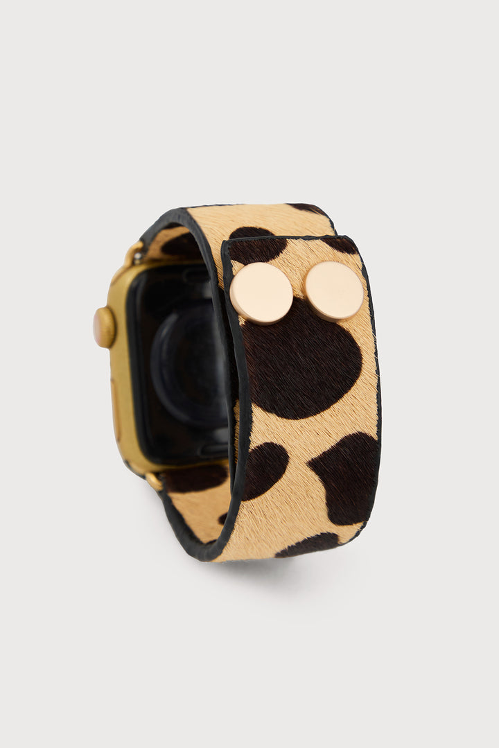Cow Print Button Apple Band