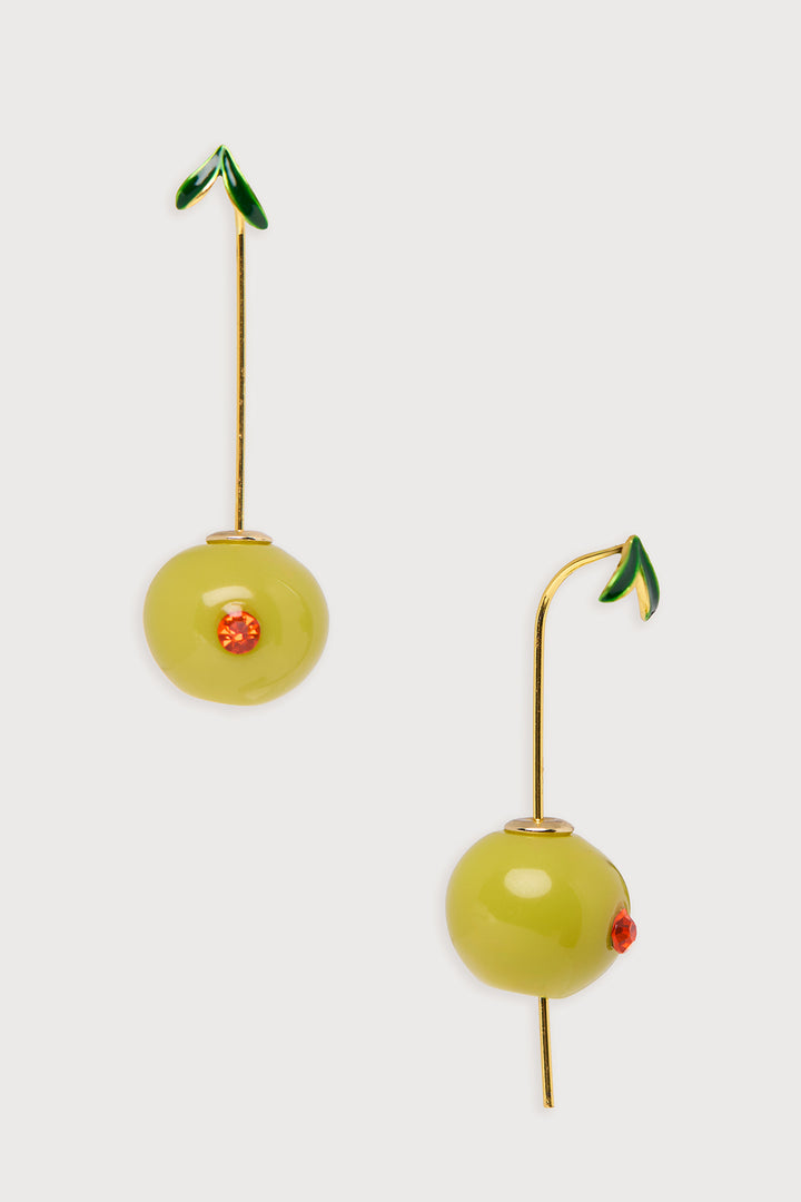 Olive Drop Earrings