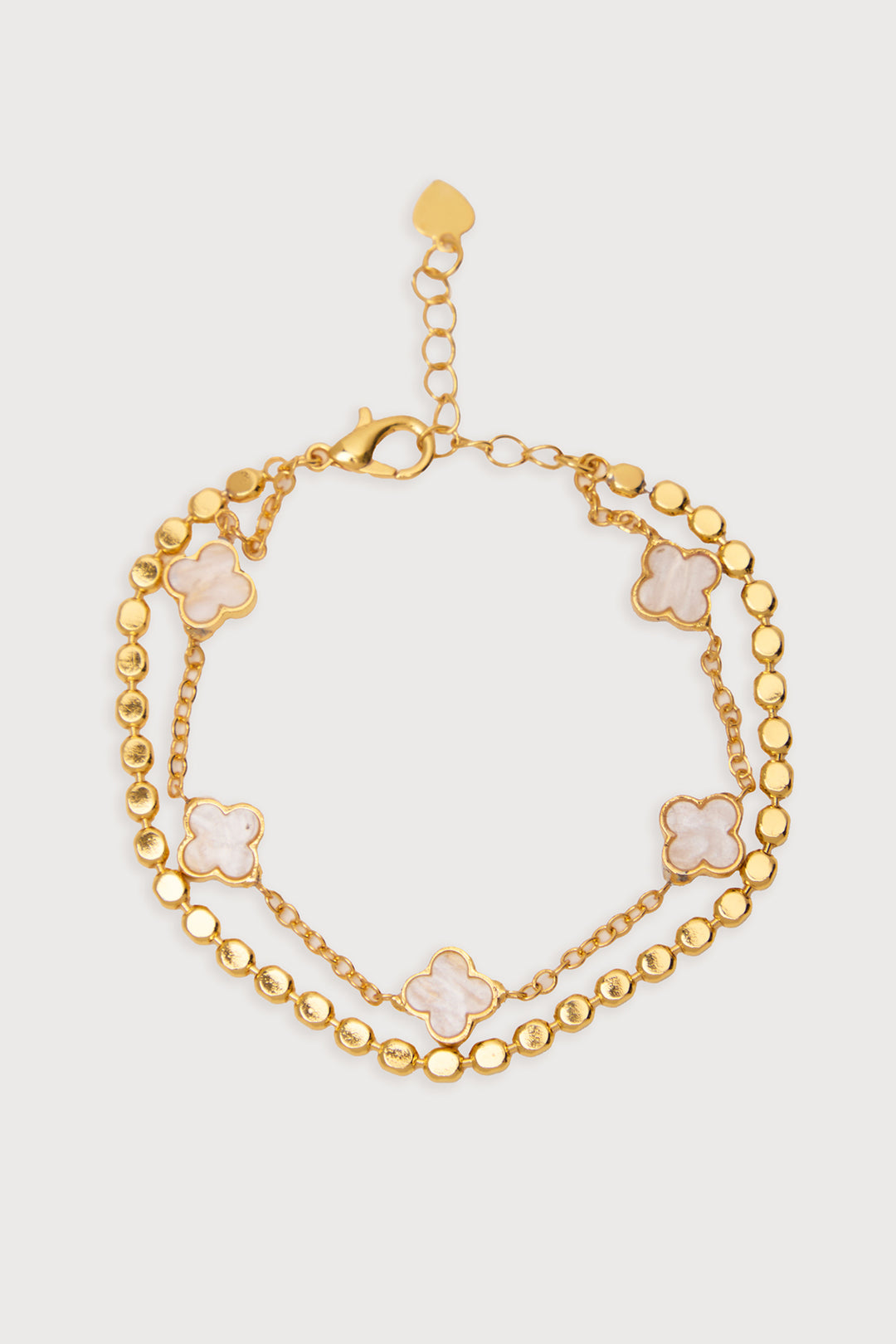 Multi Clover Charm Bracelet