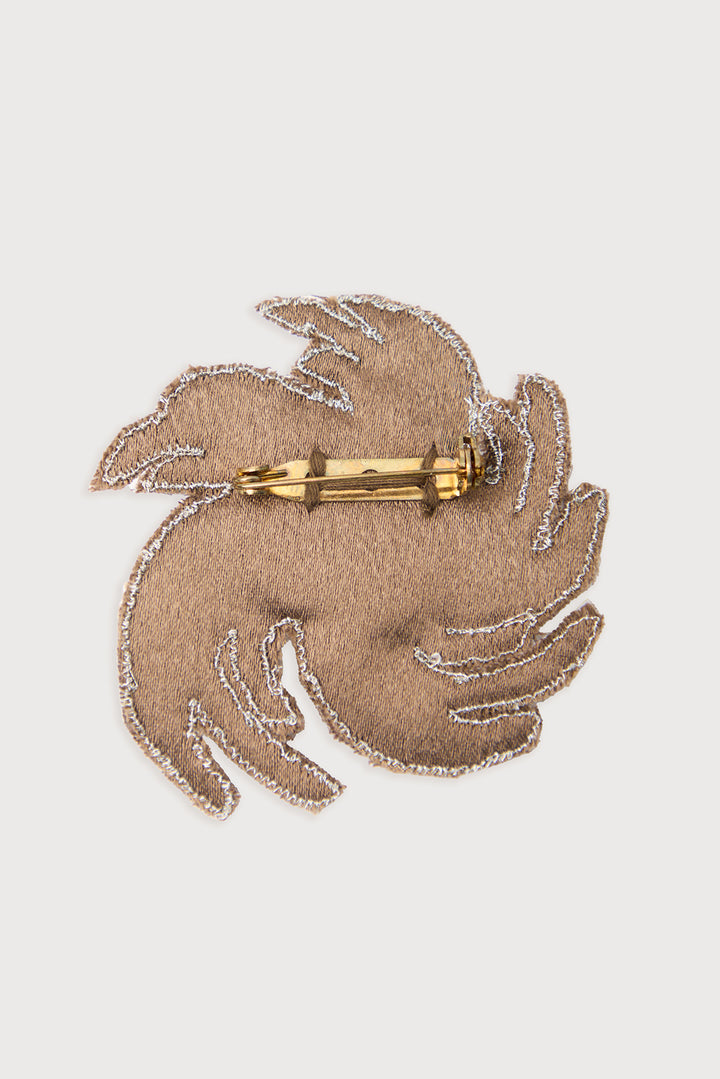 Swirl Around Burst Brooch