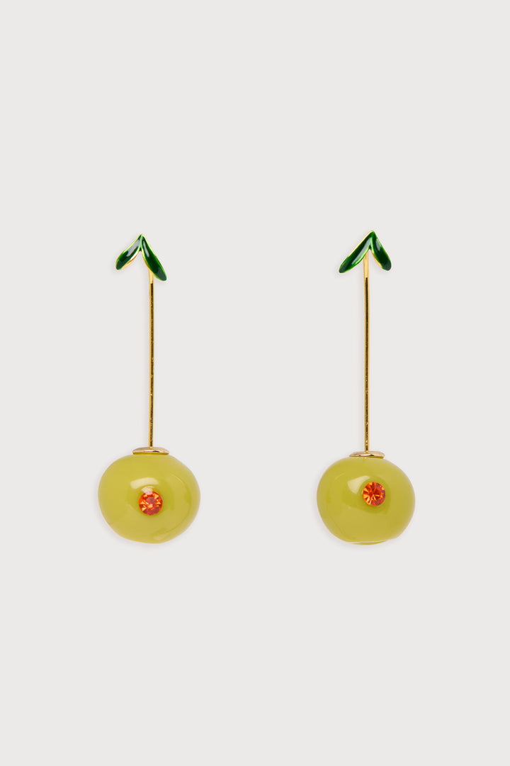 Olive Drop Earrings