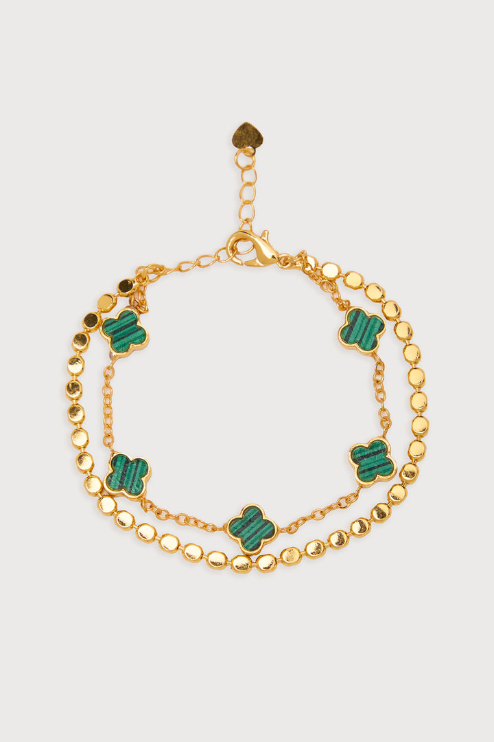 Multi Clover Charm Bracelet